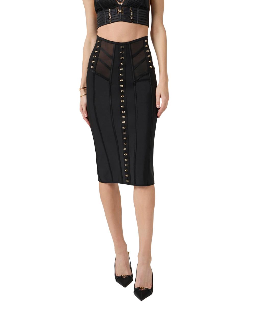 ELISABETTA FRANCHI Gonna ELISABETTA FRANCHI donna GO17962E2 Nera bustier bielastico tulle ganci aderente GO17962E2 110