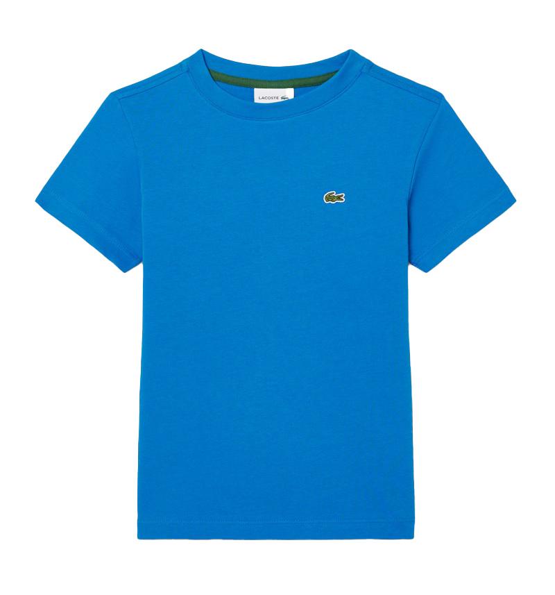 LACOSTE T-shirt Lacoste bambino TJ1122R 3D3 azzurra TJ1122R 3D3