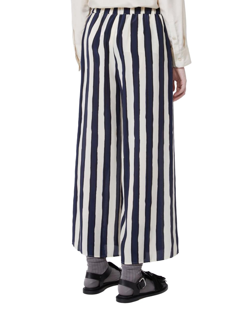 WEEKEND Pantalone WEEKEND donna NIRVANA 2615131132600 Blu regular gamba larga dritta tasche pinces 2615131132600 012