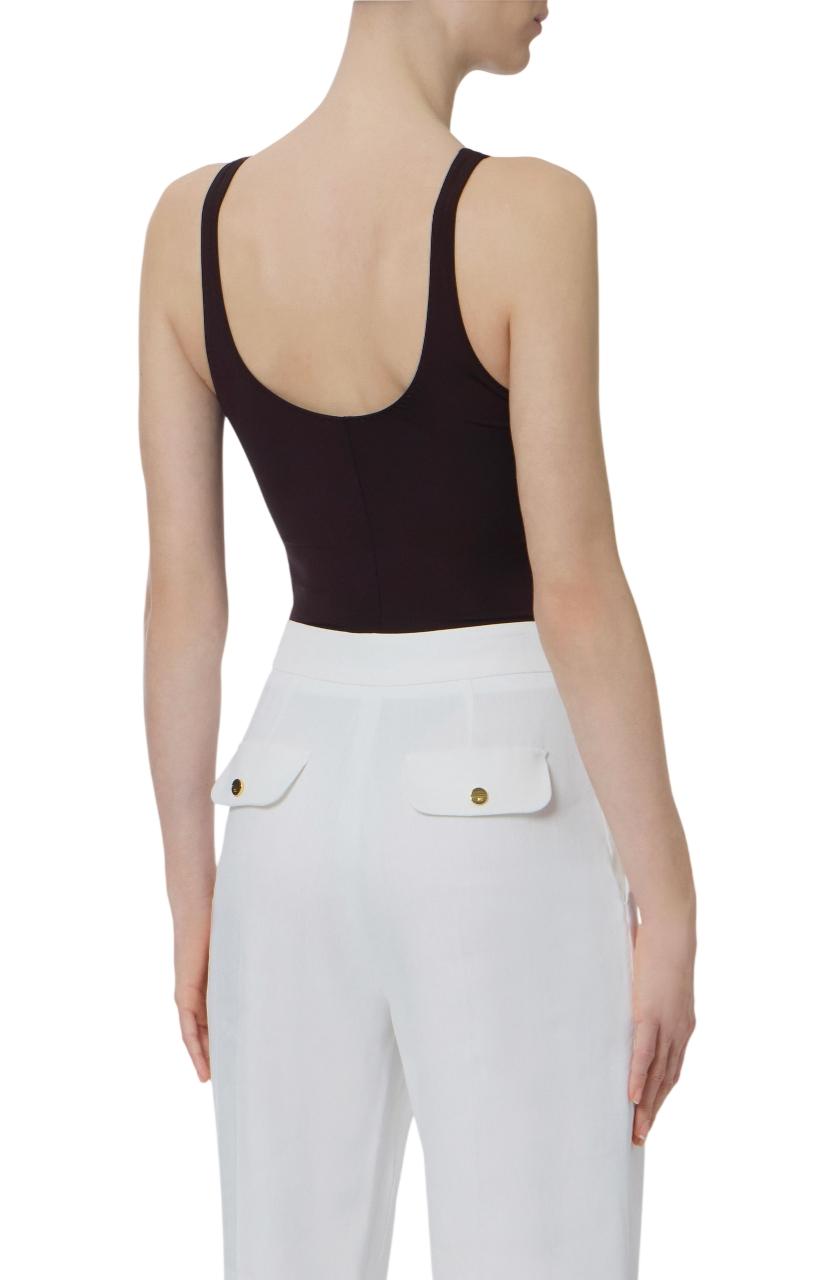 ELISABETTA FRANCHI Body Elisabetta Franchi donna BO03462E2EV9 The Club Cioccolato<BR/> BO03462E2 EV9