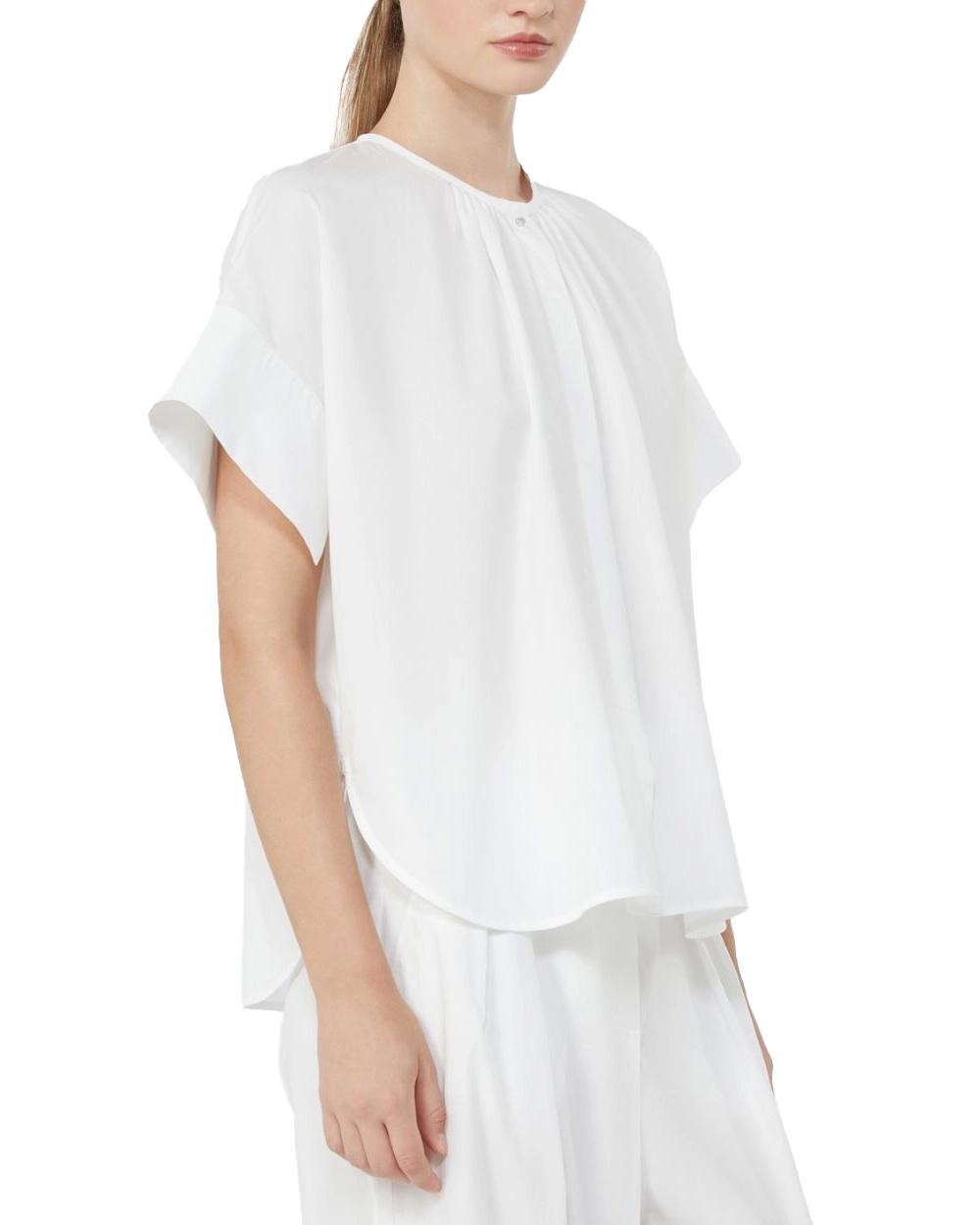 WEEKEND Camicia WEEKEND donna EDUCATA 2615111172600 Bianco over popeline cotone girocollo maniche corte 2615111172600 004