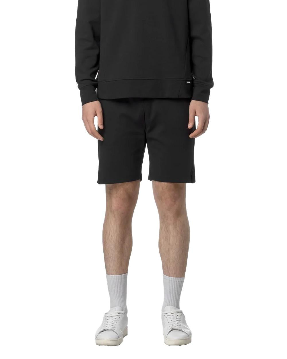 K-WAY Bermuda K-WAY uomo K2122XW KENY INTERLOCK Nero fitting regolare tasche elastico K2122XW USY