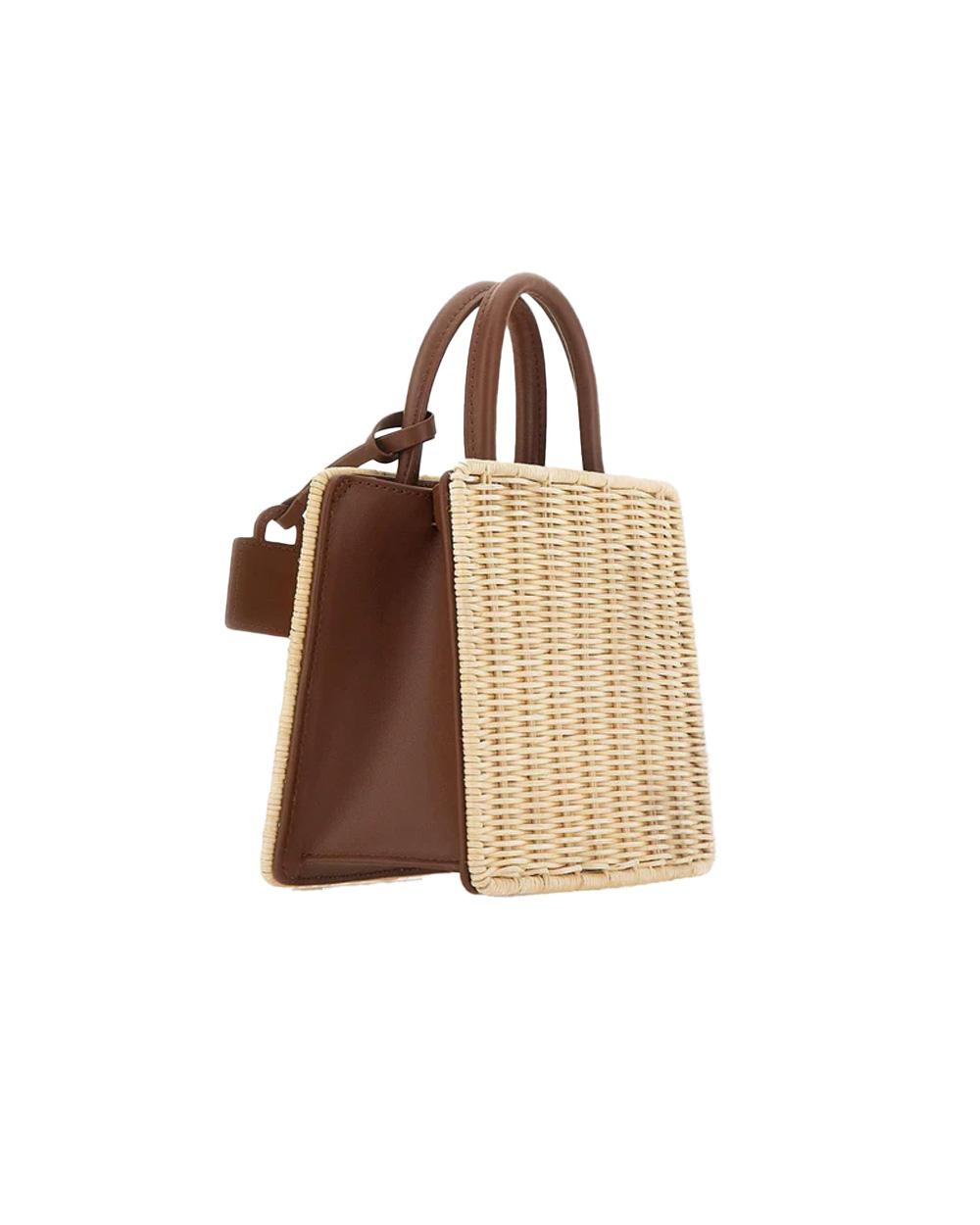 MC2 SAINT BARTH Borsa MC2 SAINT BARTH donna Shop Bag Mini Straw Leather SHBM000201737L Beige SHBM000201737L 1119