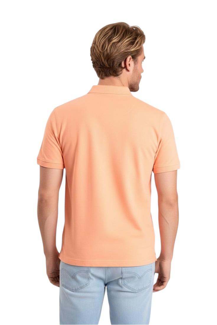 K-WAY Polo K-WAY uomo K5127BW XDT Amedee Pique in cotone piqué elasticizzato Salmone K5127BW XDT