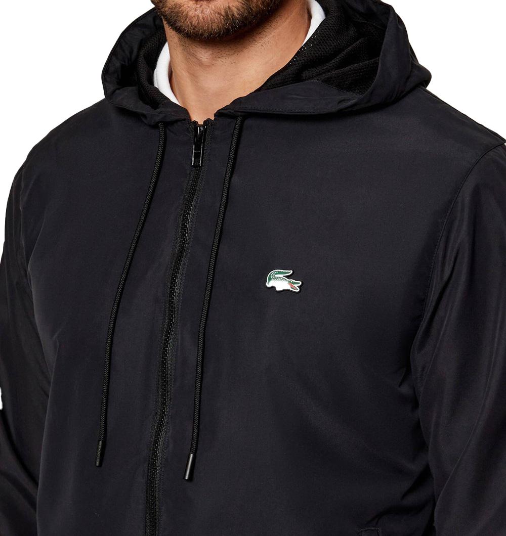 LACOSTE Tuta LACOSTE uomo WH7402031 Nera regular fit cotone polsini elastici WH7402 031