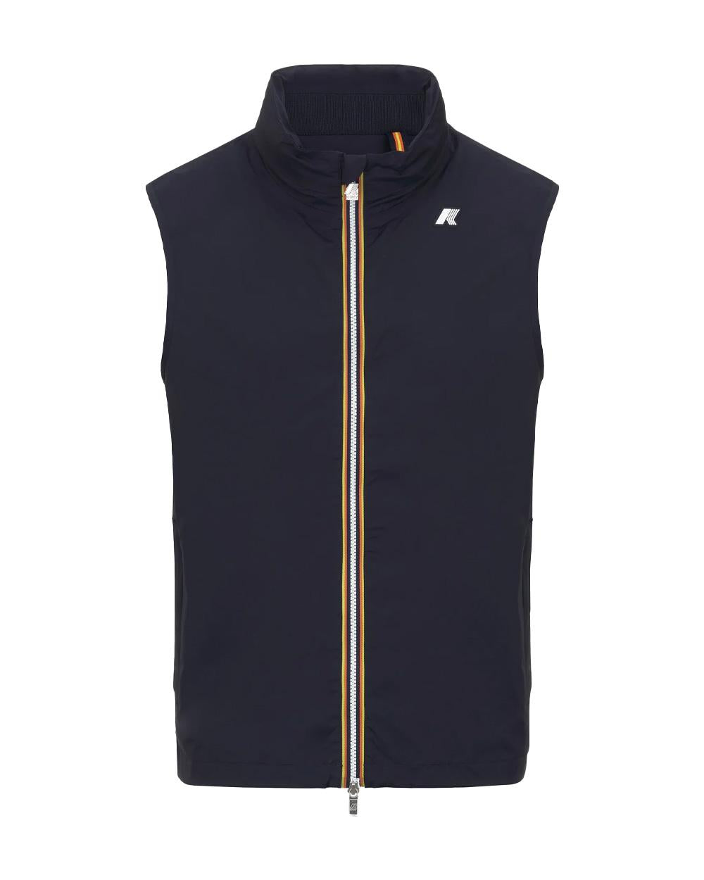 K-WAY Smanicato K-WAY uomo K3123TW VALEN STRETCH NYLON JERSEY Blu antivento impermeabile collo a costine K3123TW K89
