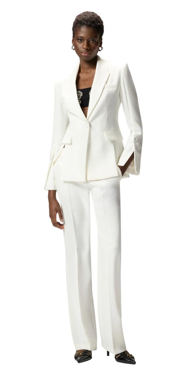 PINKO Giacca Pinko donna 106615A32Z Z07 Carciofo in tela tecnica Bianco<BR/> 106615A32Z Z07