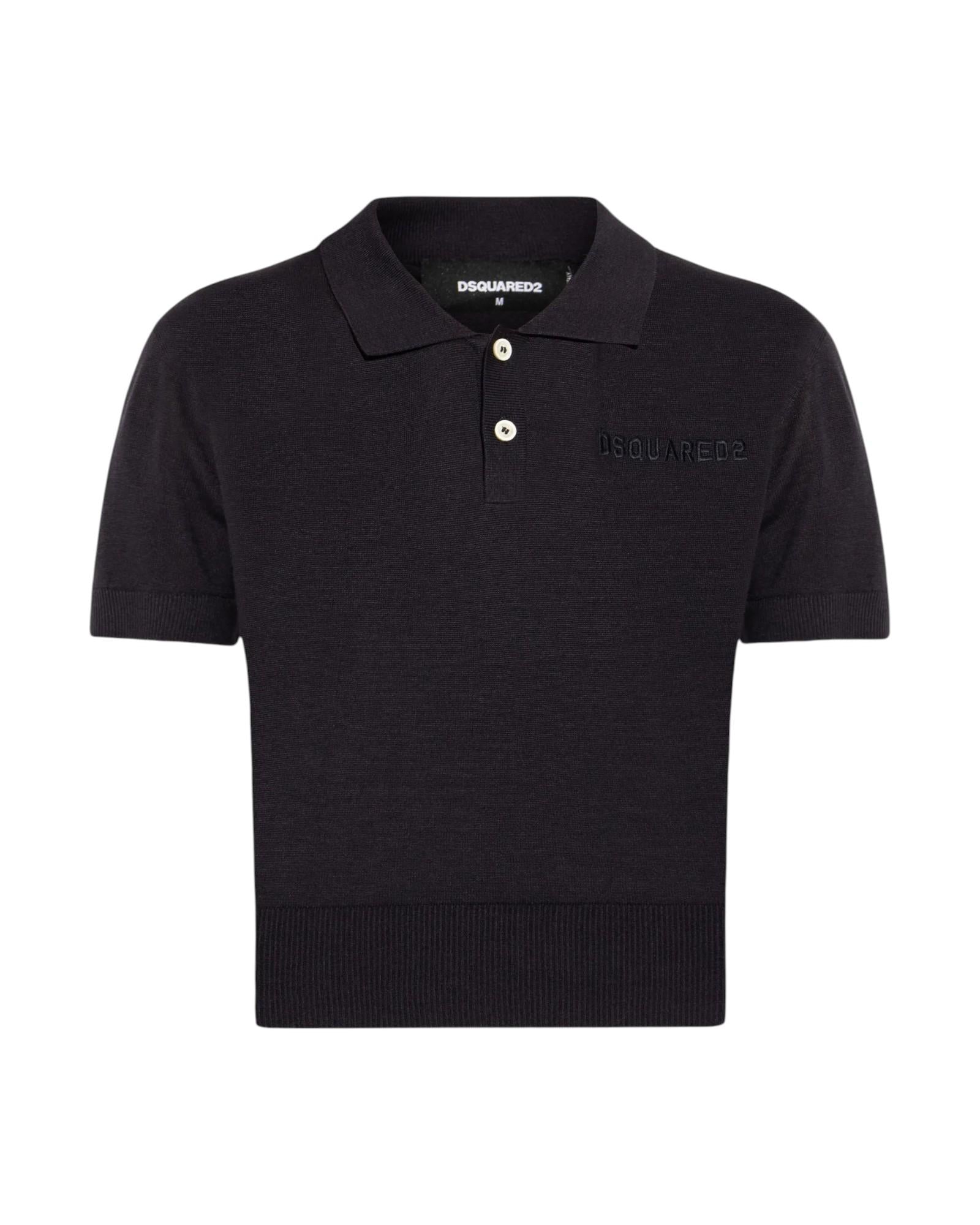 DSQUARED2 Polo DSQUARED2 donna S75HA1399 D13203 477 Nero S75HA1399D13203 477