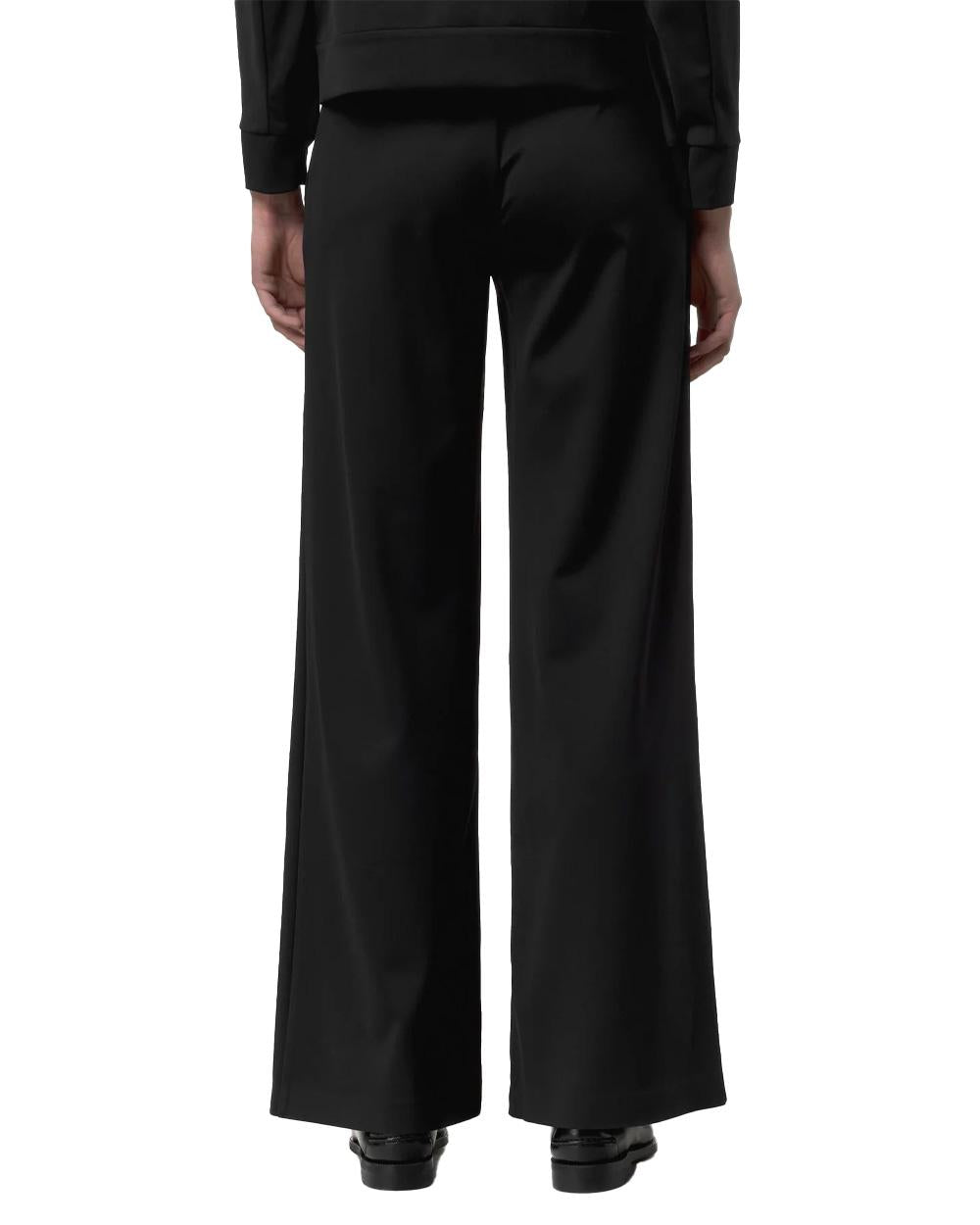 K-WAY Pantalone K-WAY donna K8148GW JALLE SL SPACER Nero elasticizzato antipiega zip gamba ampia K8148GW USY