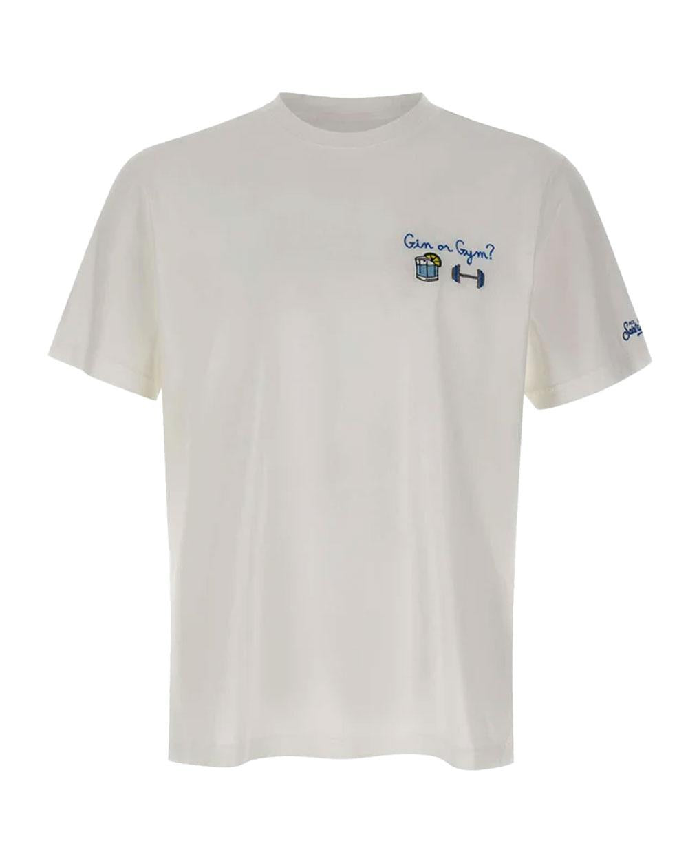 MC2 SAINT BARTH T-shirt Mc2 Saint Barth uomo Portofino Gym or gin bianca POT000104335L 01N