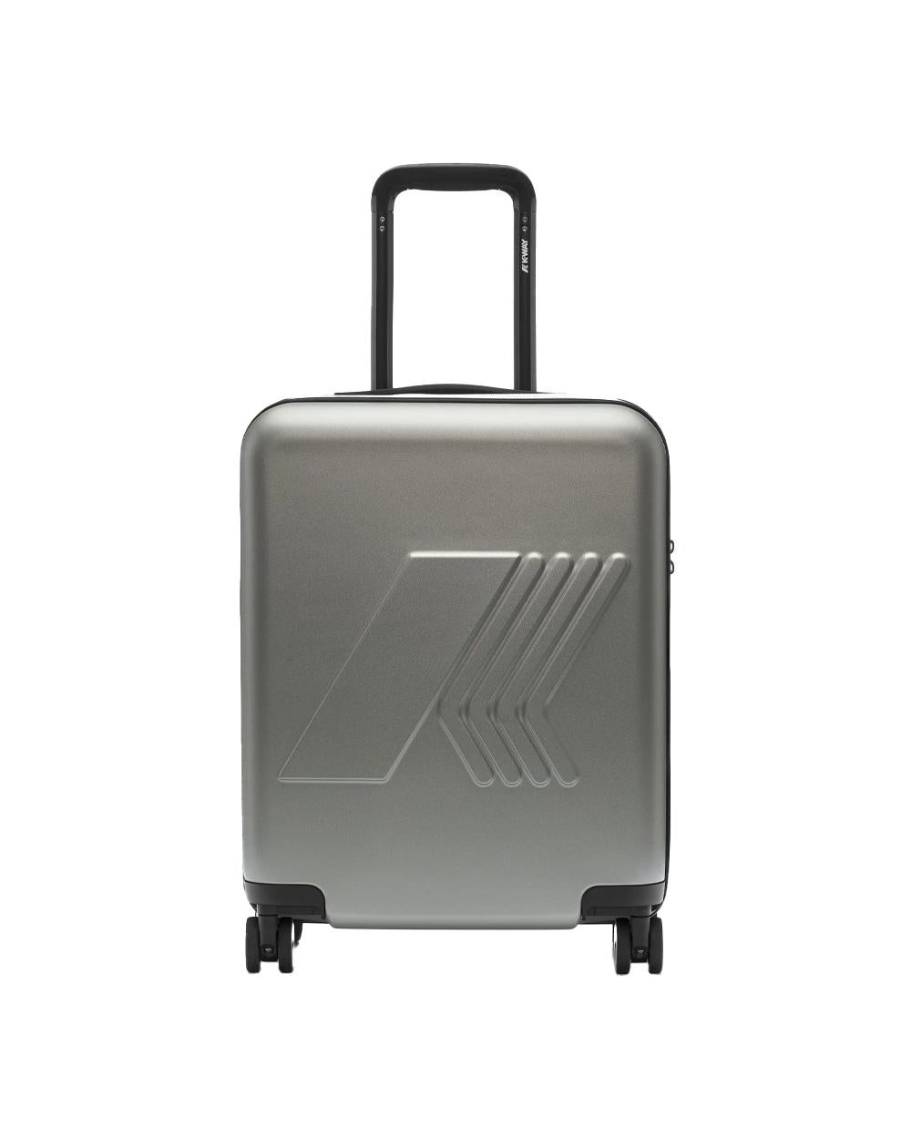 K-WAY Trolley K-WAY uomo EUDOXIE K81372W Ghiaccio logo all over tasca quattro ruote K81372W 633