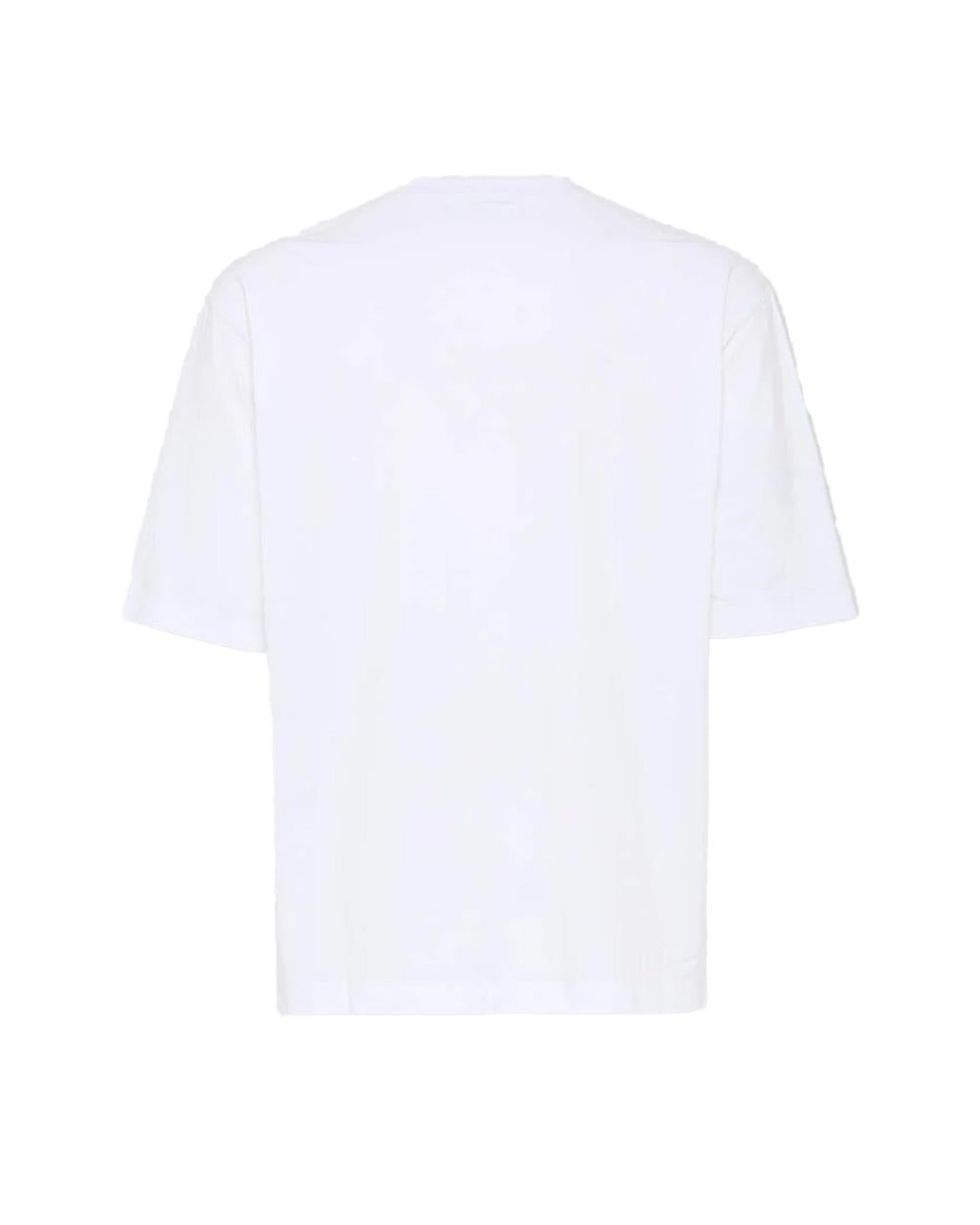 DSQUARED2 T-shirt DSQUARED2 uomo S74GD1444D20020 Bianca lettering cotone girocollo S74GD1444D20020 100