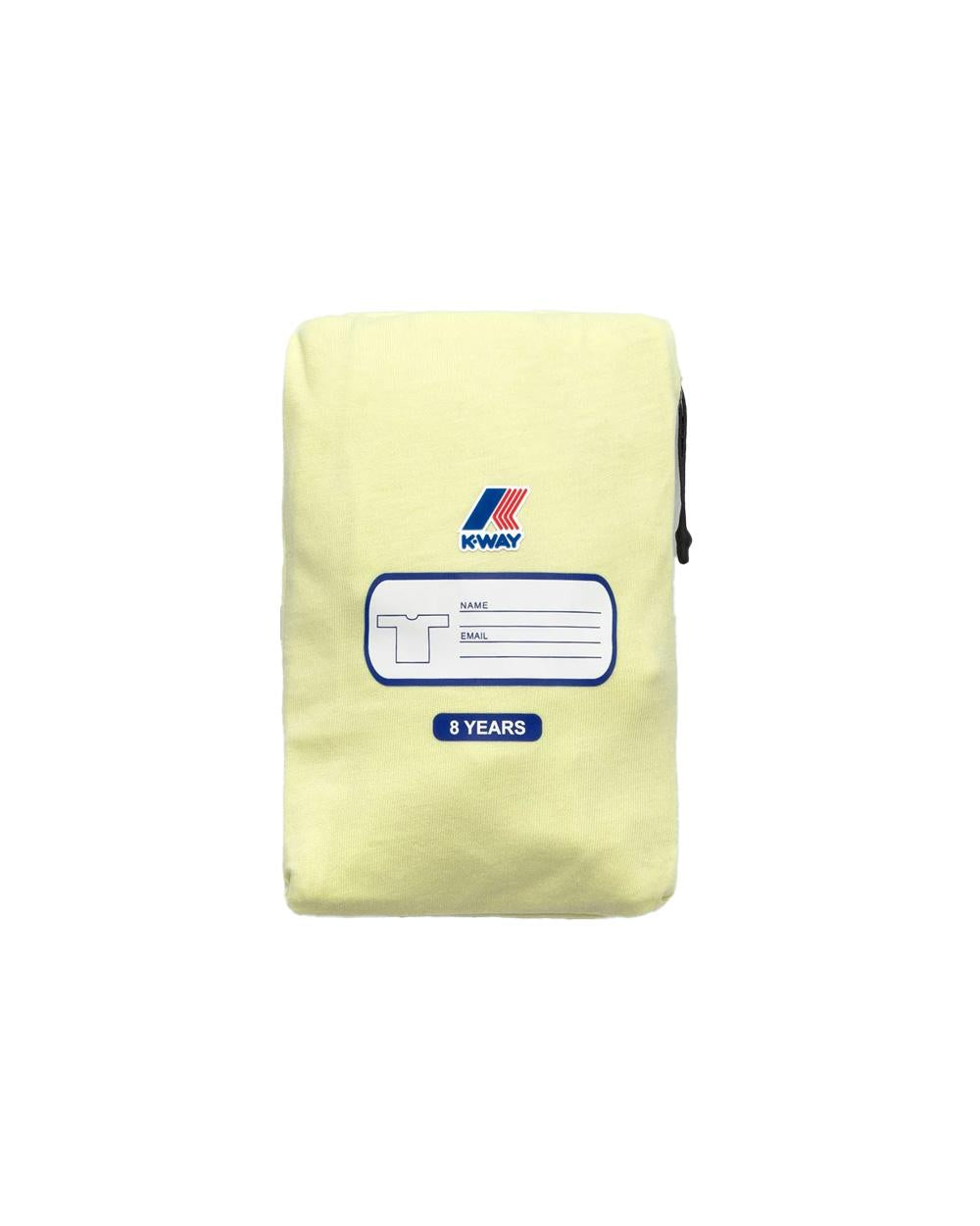K-WAY T-shirt K-WAY bambino K7133YWR P. LEONIDE Lime jersey cotone girocollo logo vestibilità regolare<BR/> K7133YWR W0Z