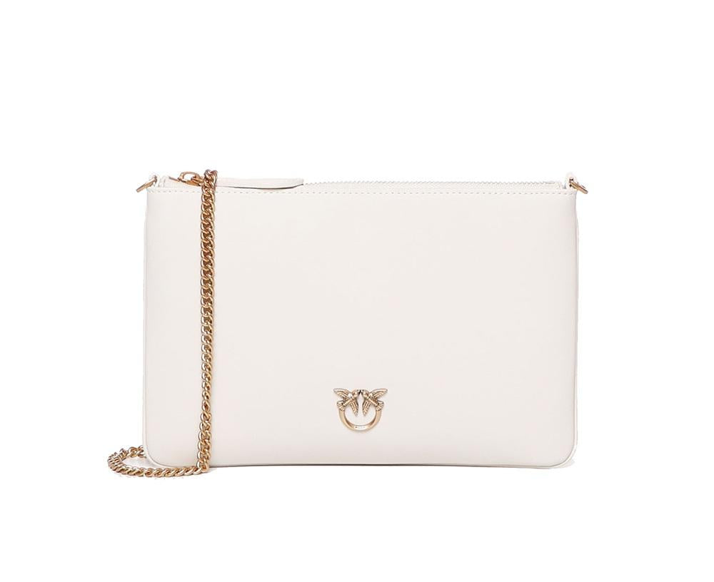 PINKO Borsa Pinko donna 100455 A0F1Z14Q bianca oro 100455 A0F1 Z14Q
