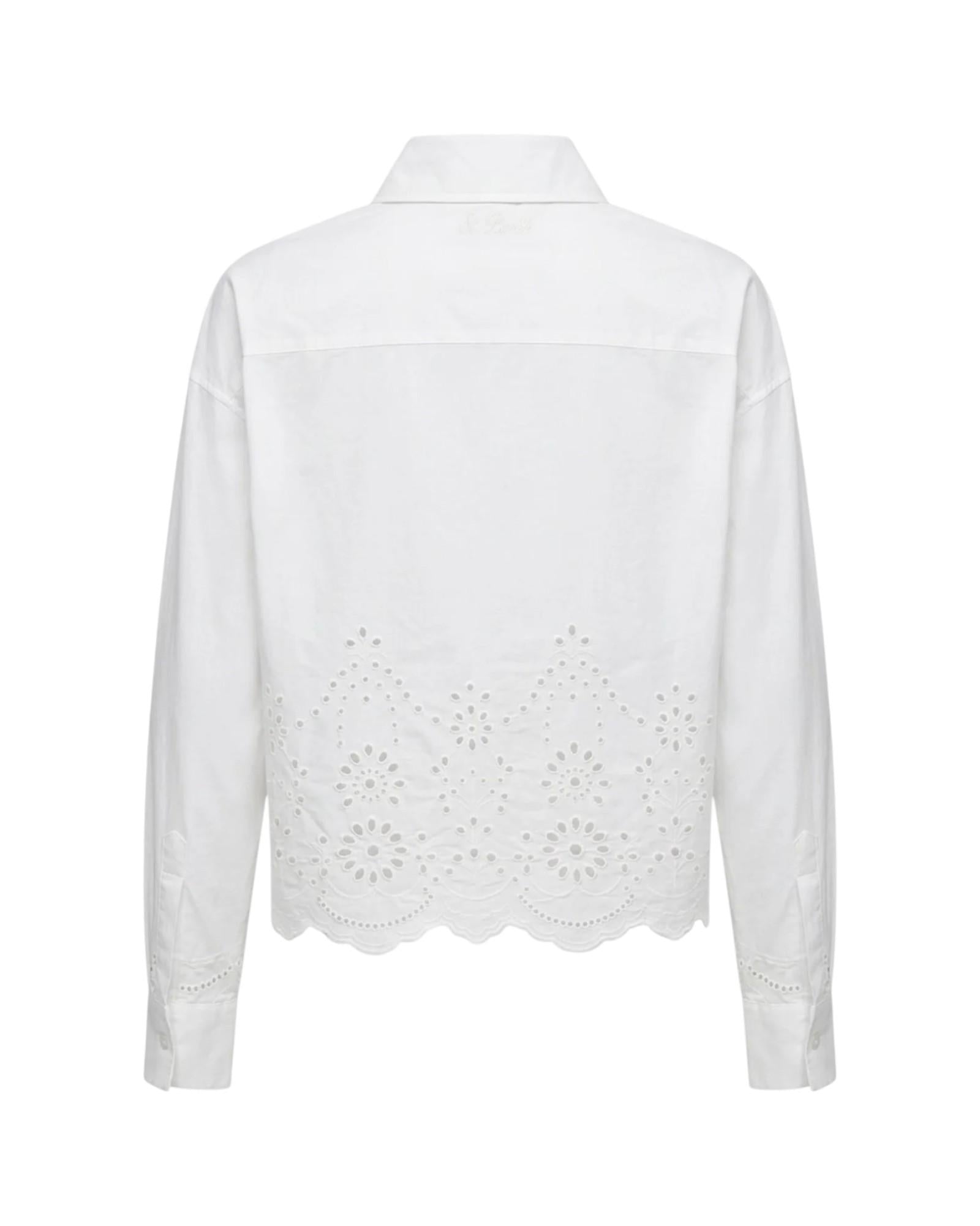 MC2 SAINT BARTH Camicia MC2 SAINT BARTH donna ONE0001 01315L 01 Oriane Morris Flower Embry Sangallo Bianco<BR/> ONE000101315L 01
