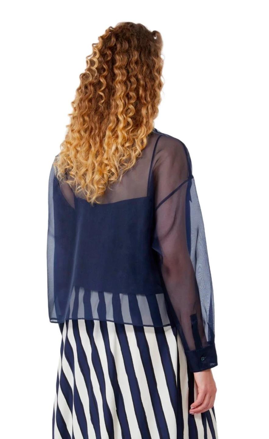 WEEKEND Camicia Weekend donna 2615261012600 004 Colomba organza Blu<BR/> 2615261012600 004