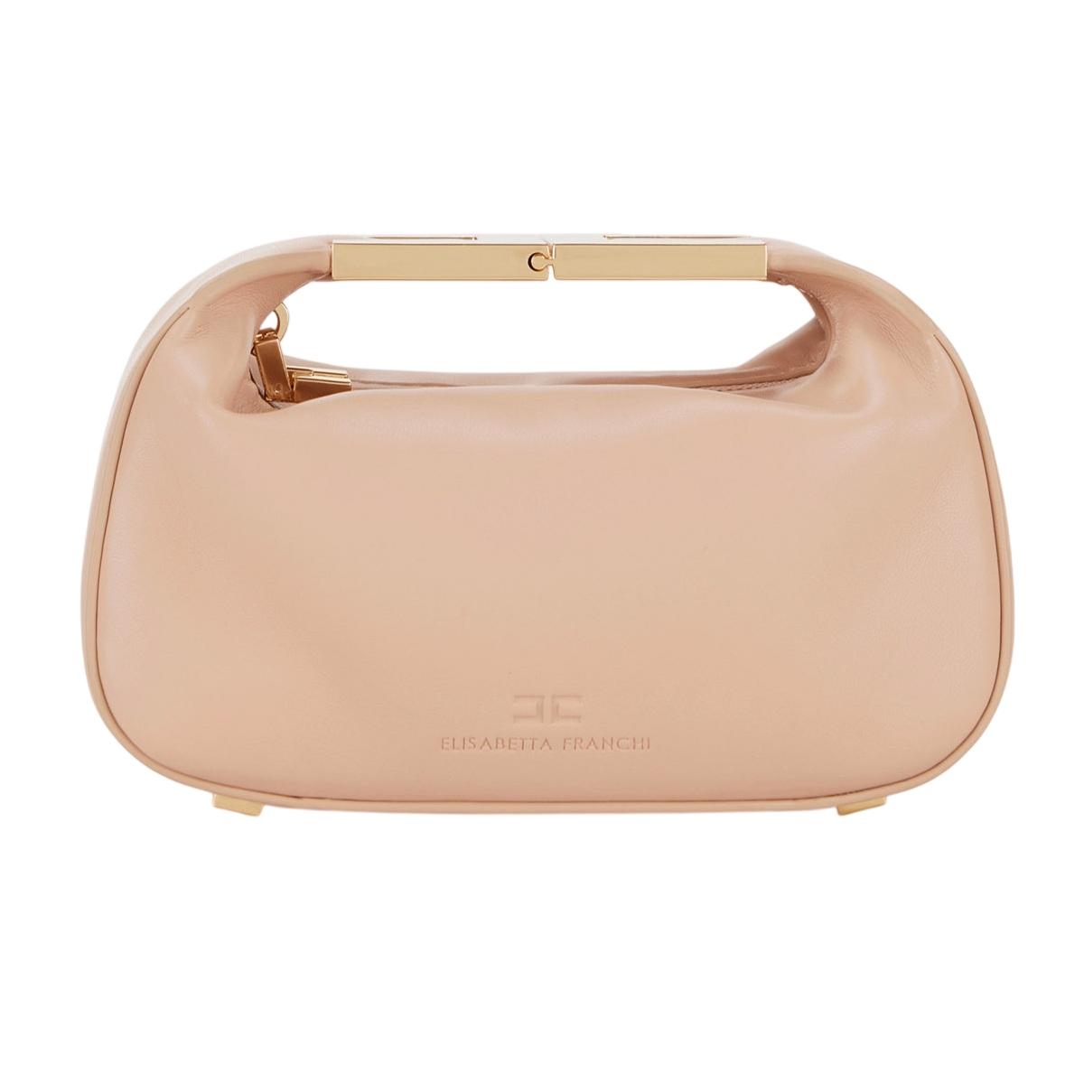 ELISABETTA FRANCHI Borsa donna Elisabetta Franchi BS07A62E2EA1 Hobo Nude<BR/> BS07A62E2 EA1