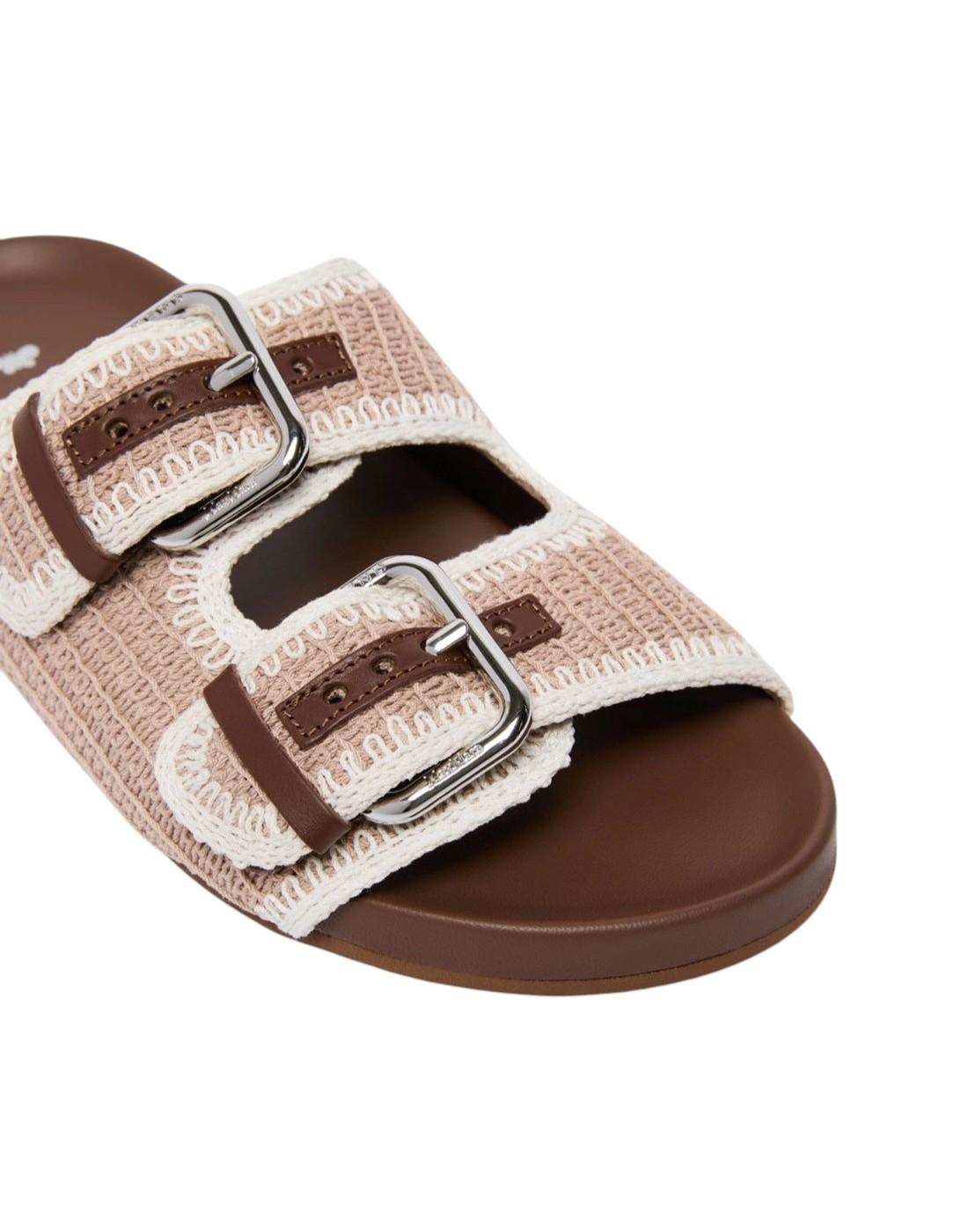 WEEKEND Ciabatta Weekend donna 2615521055600 001 Bonito di cotone crochet Beige 2615521055600 001
