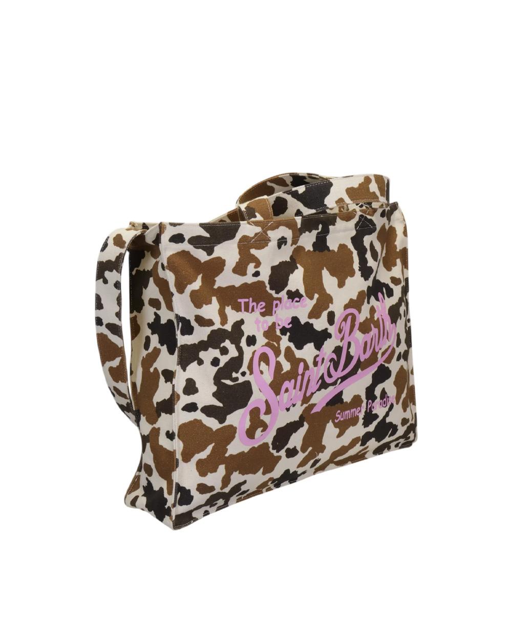 MC2 SAINT BARTH Borsa MC2 SAINT BARTH donna Essential EBAGN00700274L Marrone manici tracolla tasca zip animalier EBAGN00700274L 21