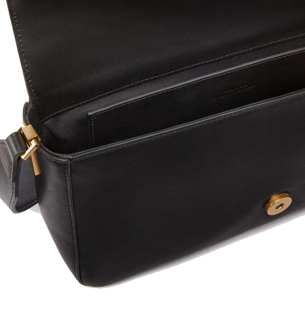 PINKO Borsa Pinko Love one classic slouchy fl nera oro allungata<BR/> 104524 A0QO Z99Q