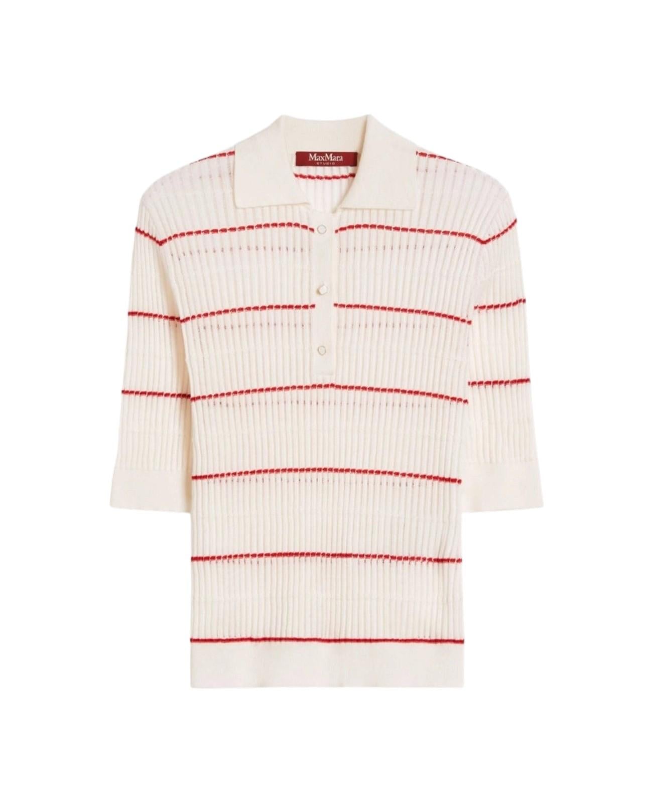 STUDIO Maglia Studio donna 2616361051600 012 Gallo in filato di lana e seta Bianco<BR/> 2616361051600 012