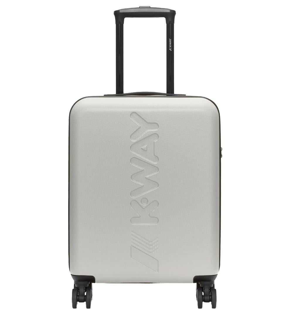 K-WAY Trolley K-Way Carrello Piccolo K11416W Beige unisex abs logo stampa ruote K11416W L35