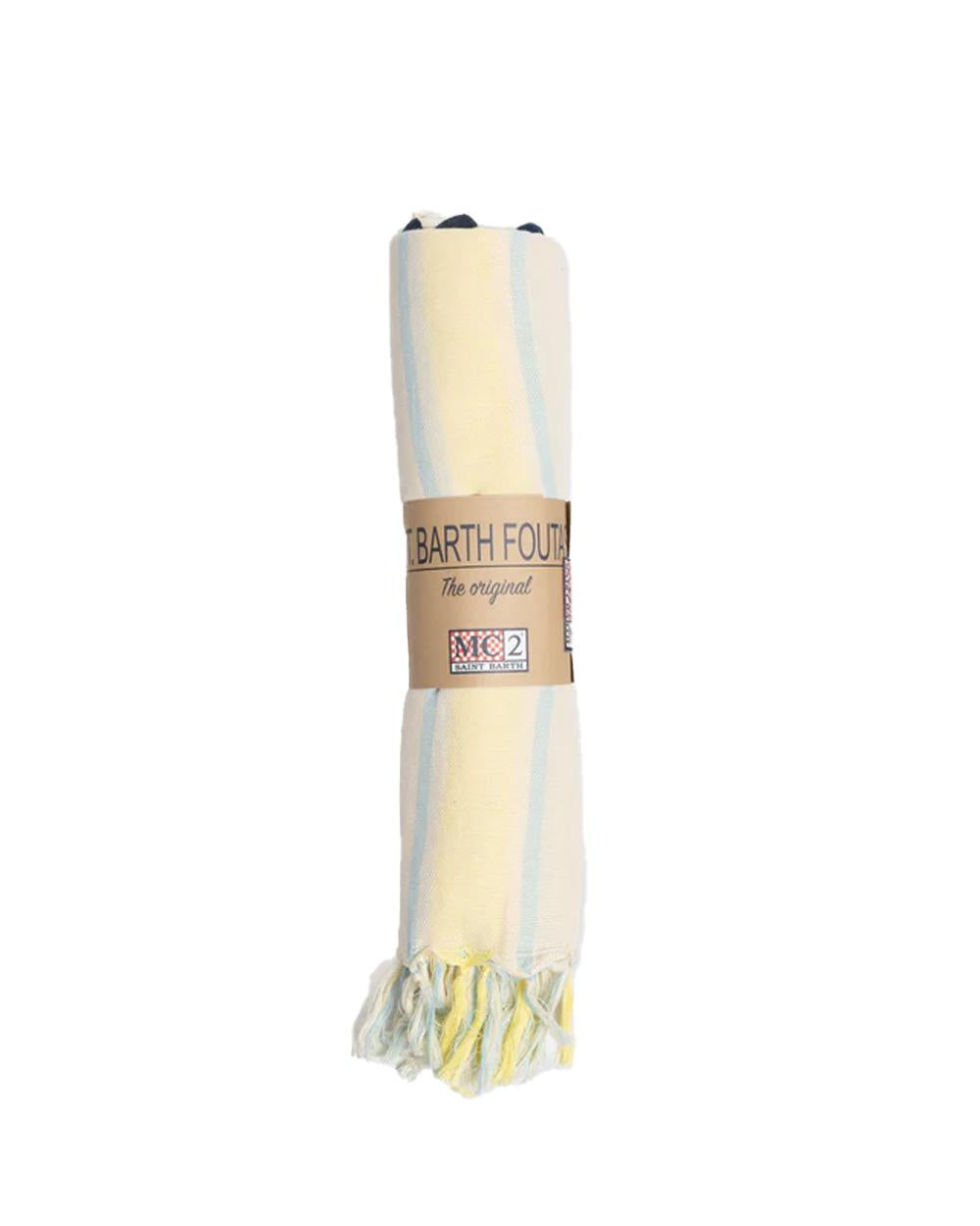 MC2 SAINT BARTH Telo mare MC2 SAINT BARTH donna Beach Stripe FOUL00202600L Giallo FOUL00202600L 9261
