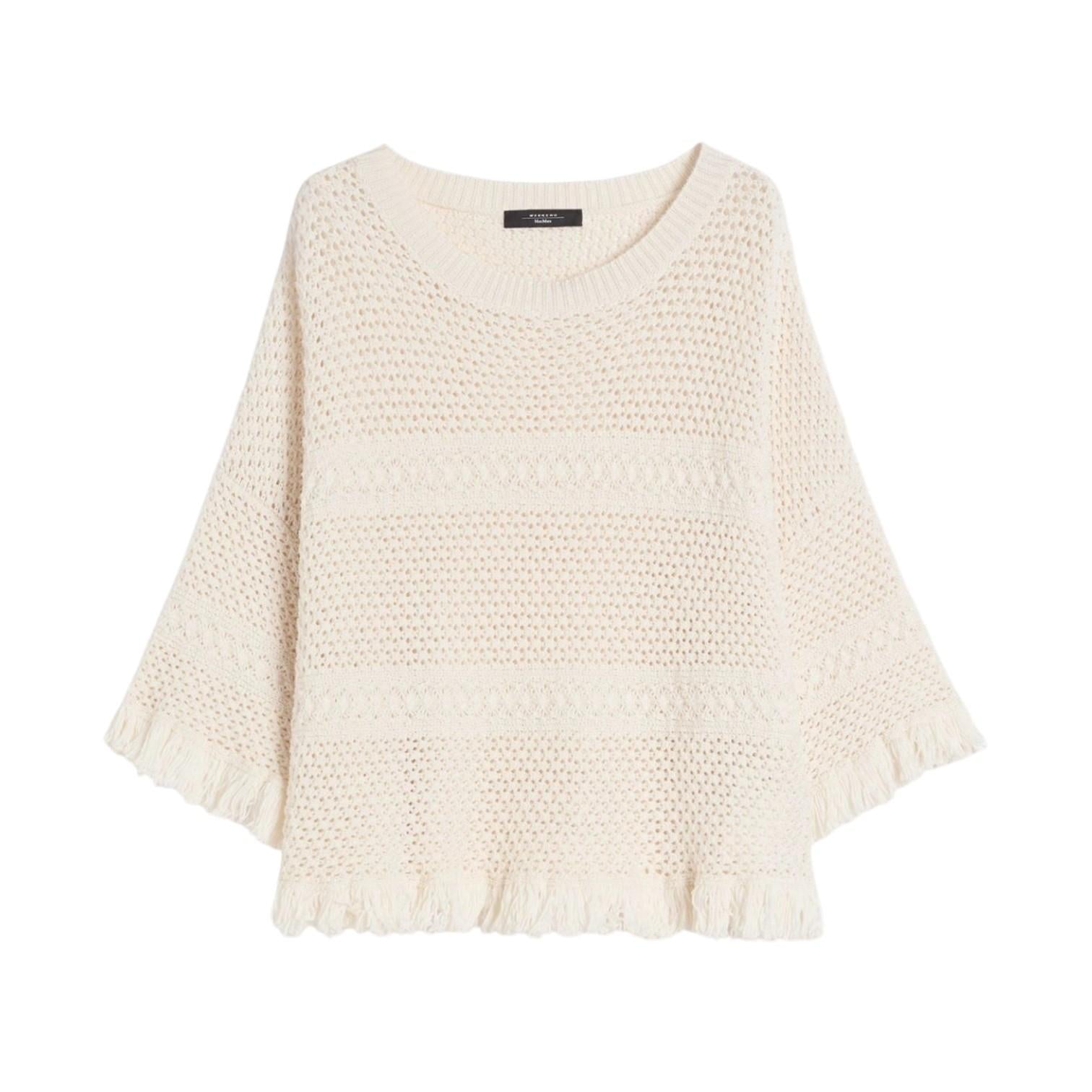 WEEKEND Maglia Weekend donna 2615361092600 001 Palato in filato di cotone Ecru<BR/> 2615361092600 001