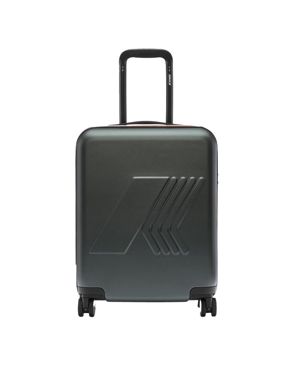 K-WAY Trolley K-WAY uomo K81372W Verde rigido policrbonato fodera tasca<BR/> K81372W WMR