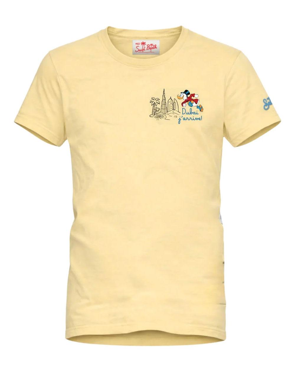 MC2 SAINT BARTH T-shirt Mc2 Saint Barth uomo Portofino Scrooge Dubai gialla POT000101054L 92L