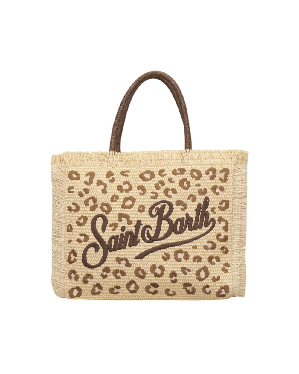 MC2 SAINT BARTH Borsa MC2 SAINT BARTH donna Vanity VANI02100349L Beige animalier logo doppi manici cerniera frange VANI02100349L 18