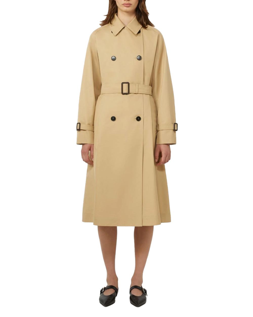 WEEKEND Trench WEEKEND donna CANASTA 2615021021600 Beige cotone antigoccia maniche reglan tasche filettone 2615021021600 003