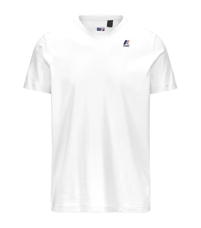 K-WAY T-shirt K-way uomo K007JE0 001 bianca girocollo EDWARD K007JE0 001