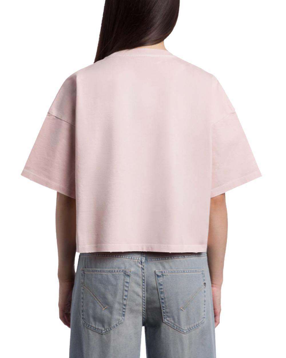 DONDUP T-shirt DONDUP donna DS077JF0352R Rosa DS077JF0352R 511