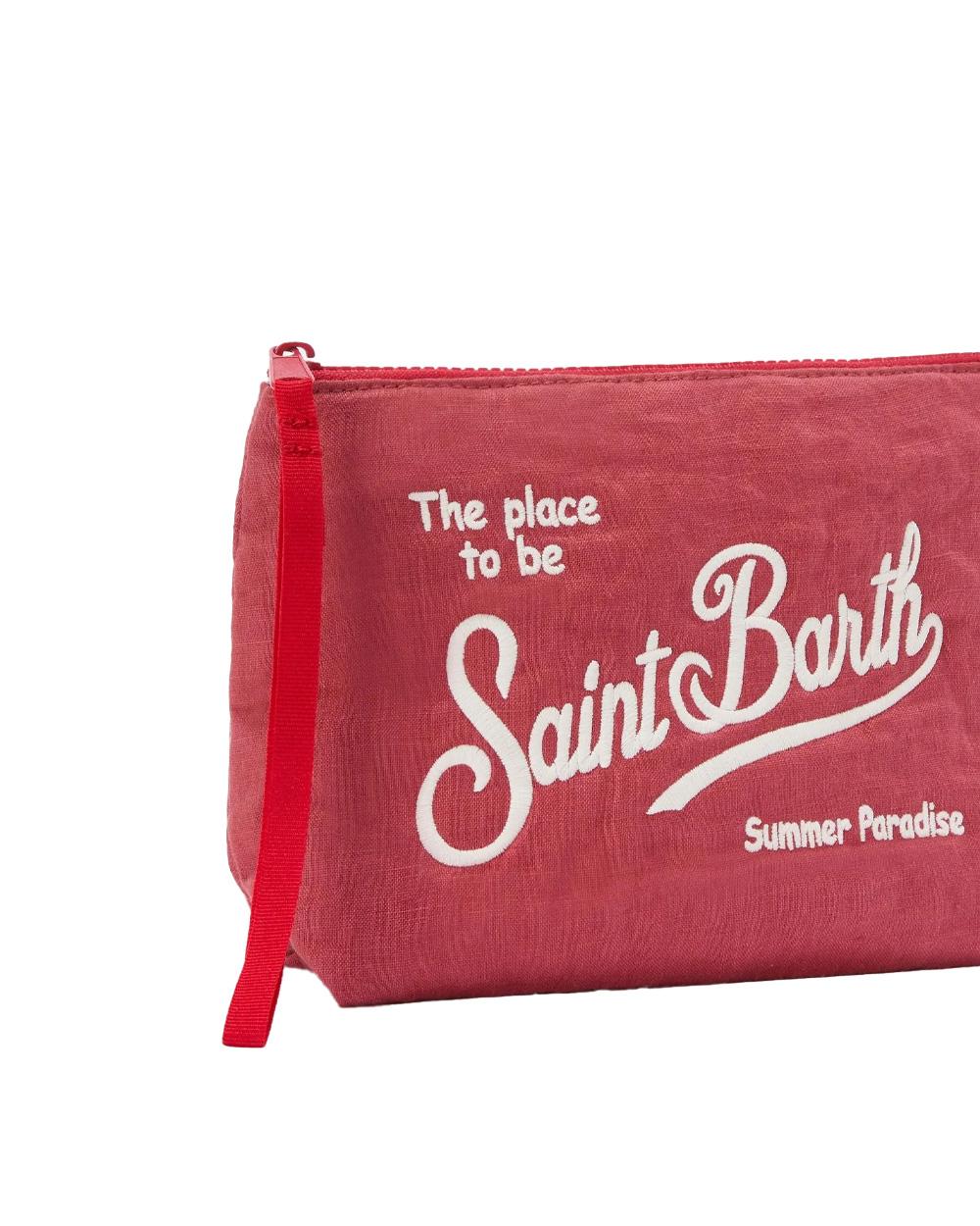 MC2 SAINT BARTH Pochette MC2 SAINT BARTH donna ALINE SOFT LINEN ALI005100553L Rossa ALI005100553L 47