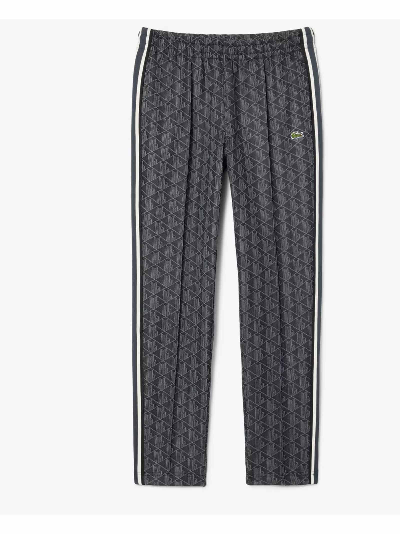 LACOSTE Pantalone LACOSTE uomo XH1440 Nero cotonemonogramma vintage tascheoulisse XH1440 4PC