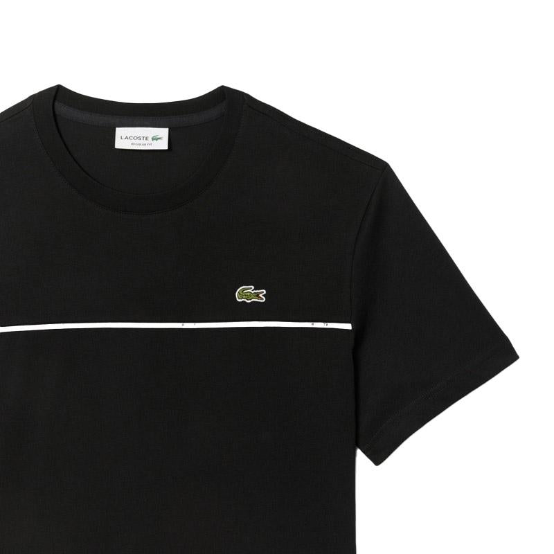LACOSTE T-shirt Lacoste uomo TH9842 031 nera profilo logato TH9842 031