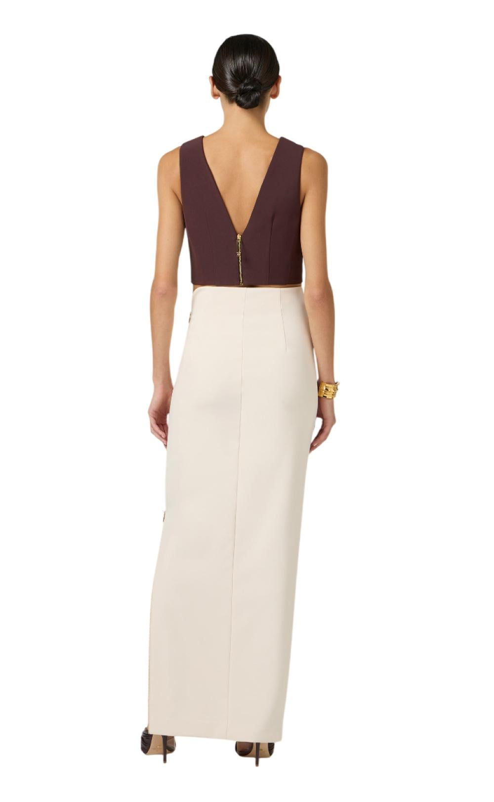 ELISABETTA FRANCHI Gonna Elisabetta Franchi donna GO16561E2193 Burro<BR/> GO16561E2 193