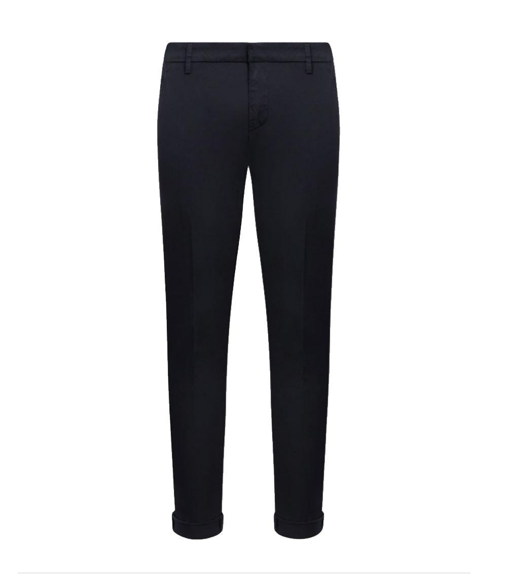 DONDUP Pantalone Dondup uomo Gaubert UP235GSE046U blu slim in gabardina leggera <BR/> UP235GSE046U 890