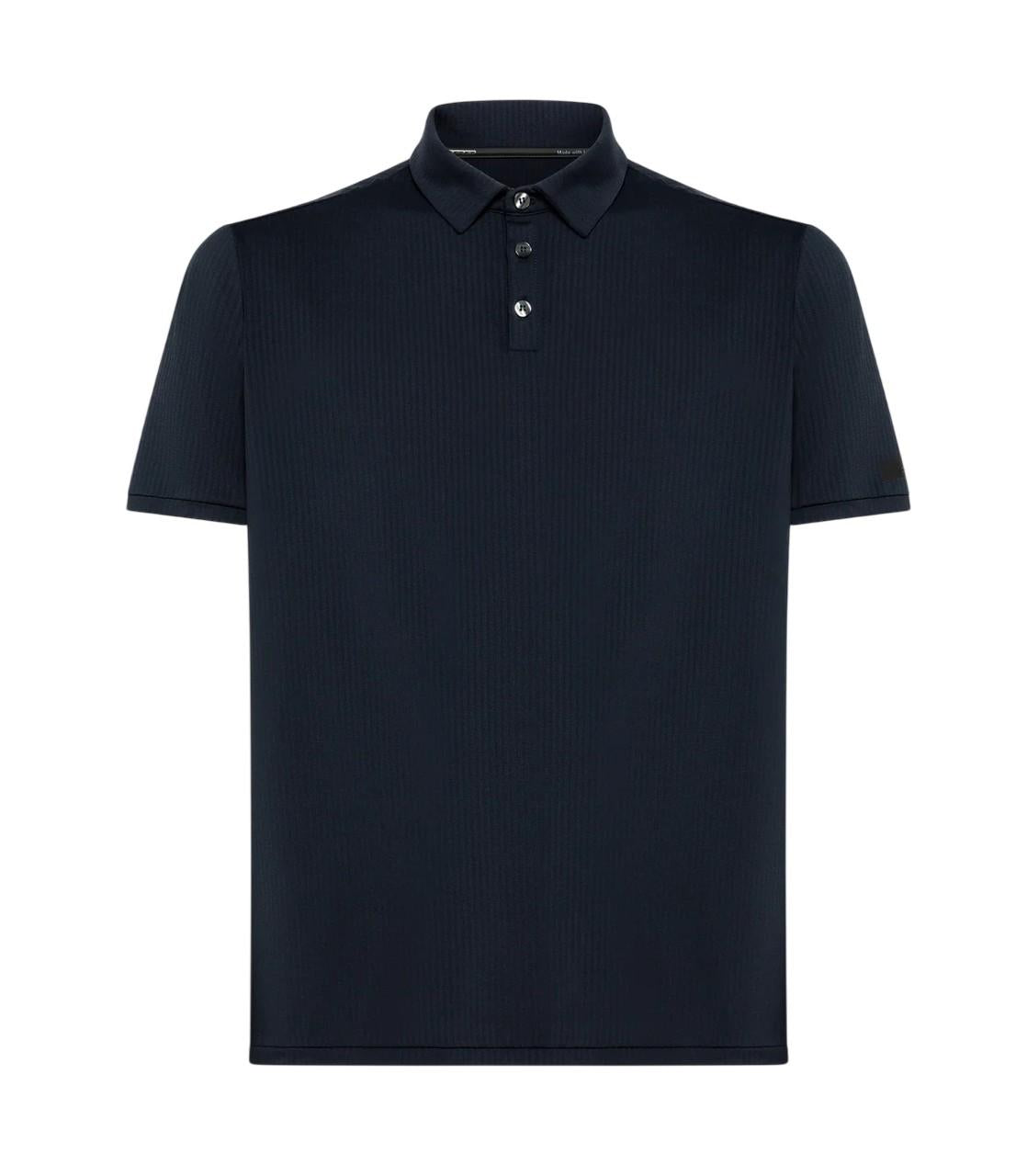 RRD Polo RRD uomo 26450 85 Dyn in tessuto tecnico stretch Blu Nero<BR/> 26227 60