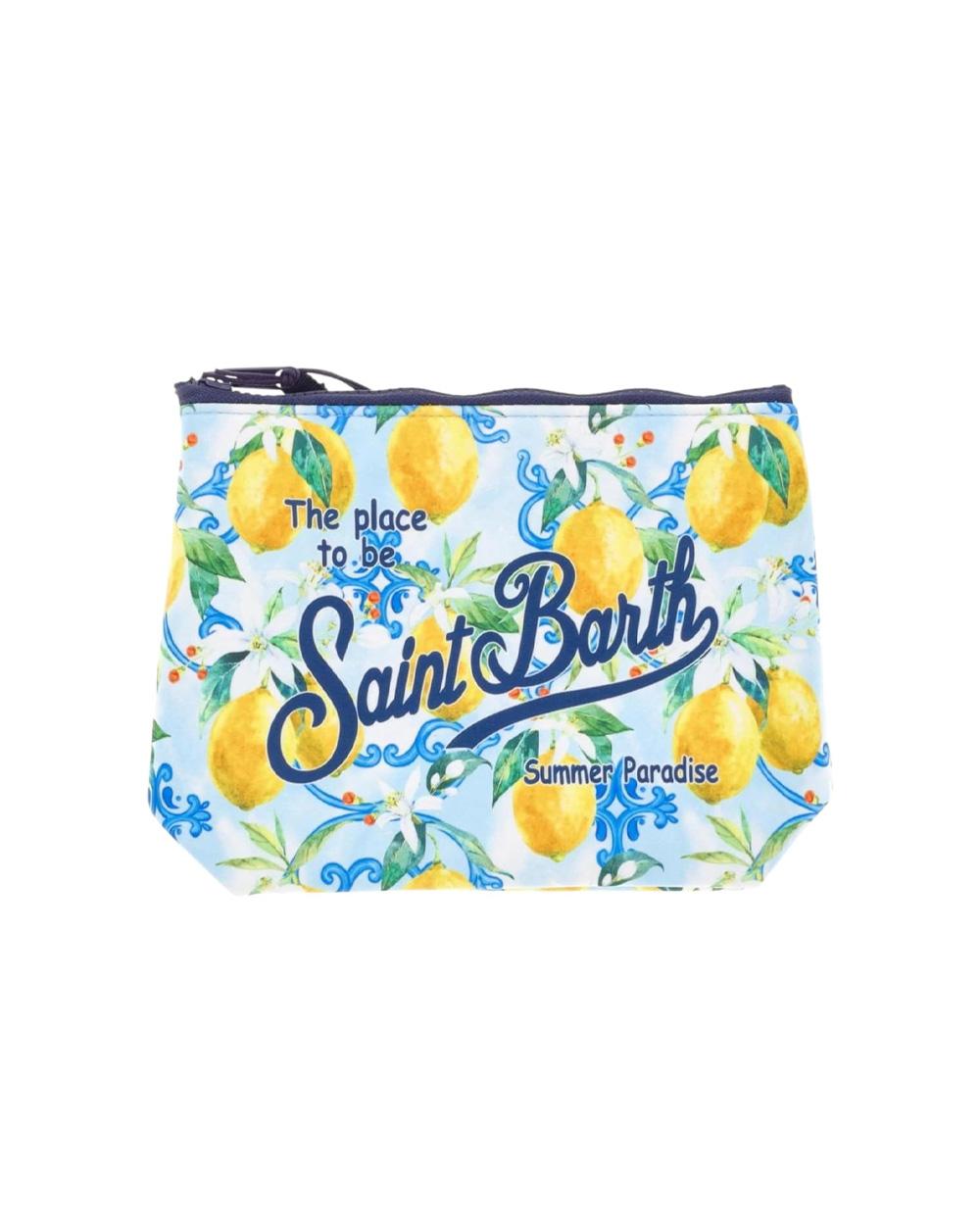 MC2 SAINT BARTH Pochette MC2 SAINT BARTH uomo ALINE ALIN00107703L Celeste zip cinturino logo ALIN00107703L 01
