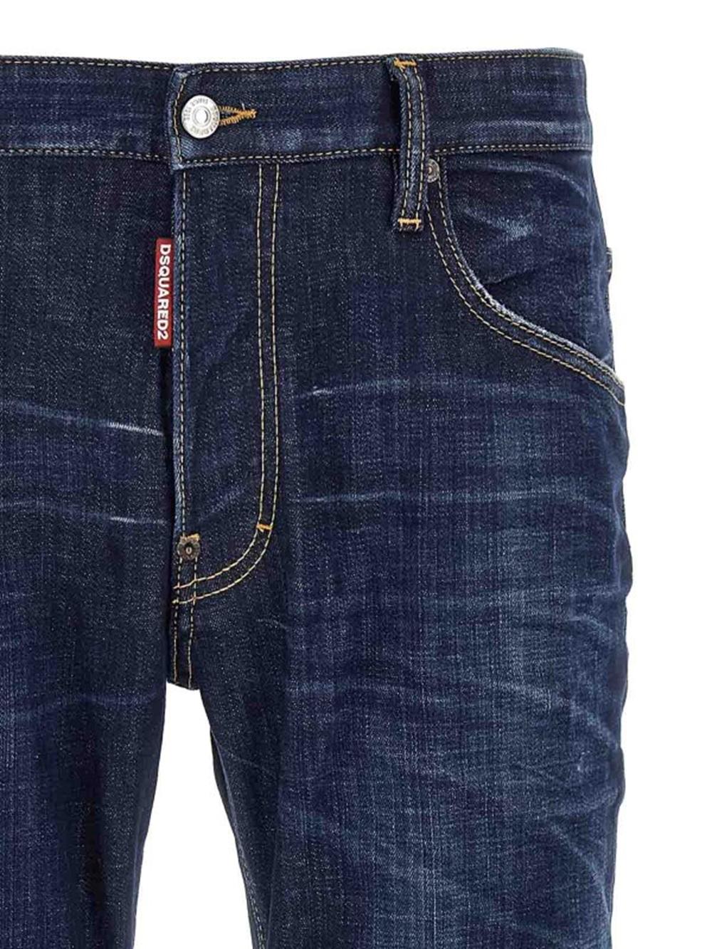 DSQUARED2 Jeans Dsquared2 uomo S74LB1737D30010470 Blu scuro slim fit S74LB1737D30010 470