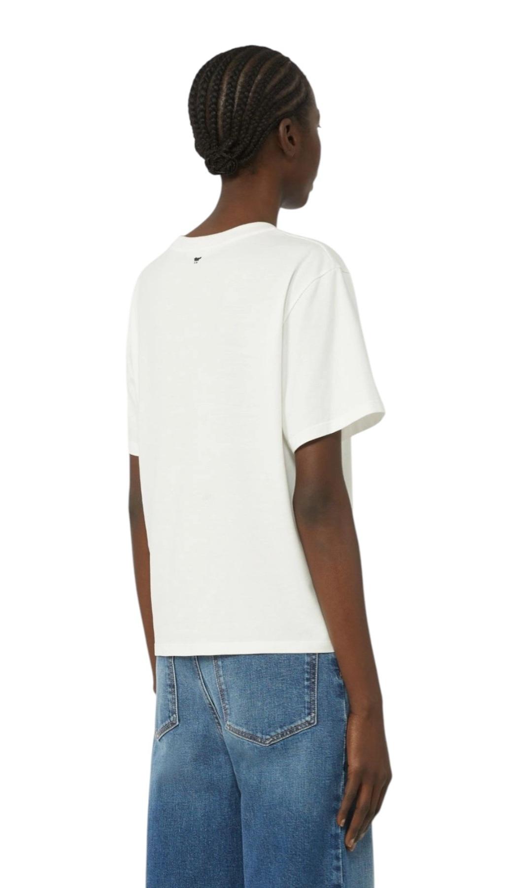 WEEKEND T-shirt Weekend donna 2615971051600 006 Tenue con motivo grafico Bianco<BR/> 2615971051600 006