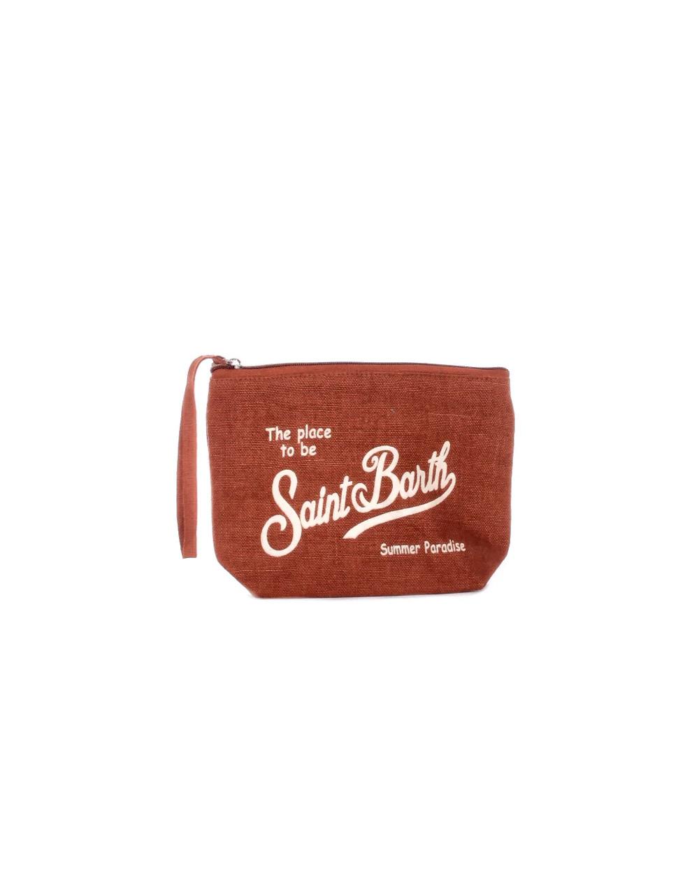 MC2 SAINT BARTH Pochette MC2 SAINT BARTH unisex Aline Linen ALI000400396L Marrone ALI000400396L 1811