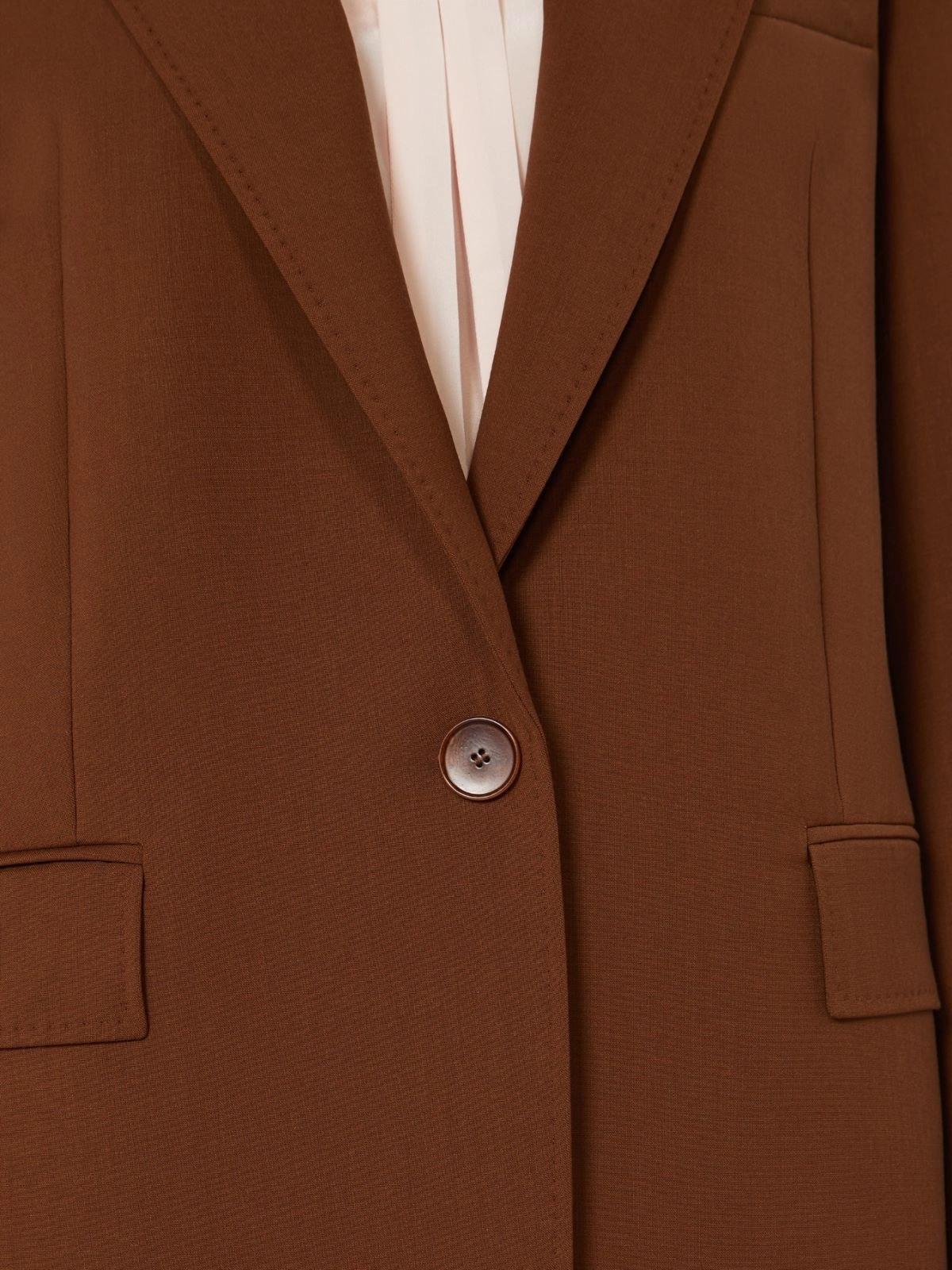 STUDIO Blazer Studio donna 2616041051600 003 Balco monopetto in lana stretch Cioccolato<BR/> 2616041051600 003