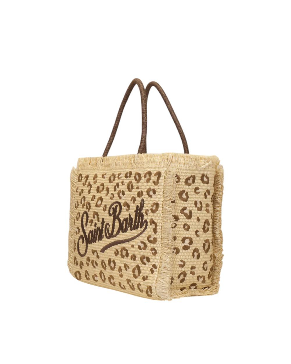 MC2 SAINT BARTH Borsa MC2 SAINT BARTH donna Vanity VANI02100349L Beige animalier logo doppi manici cerniera frange VANI02100349L 18