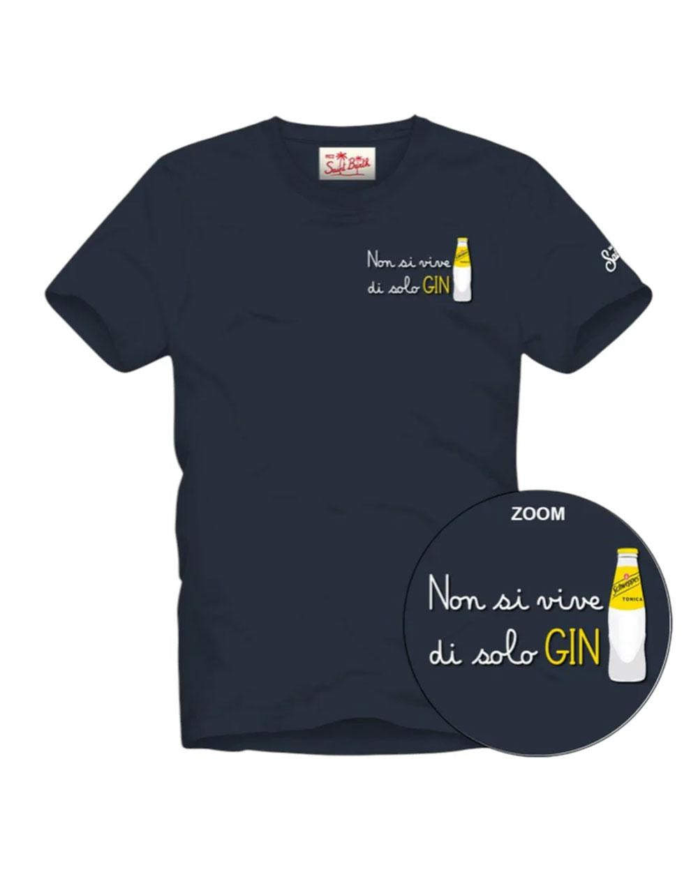 MC2 SAINT BARTH T-shirt Mc2 Saint Barth uomo Portofino Gin bottle blu POT000101231L 61