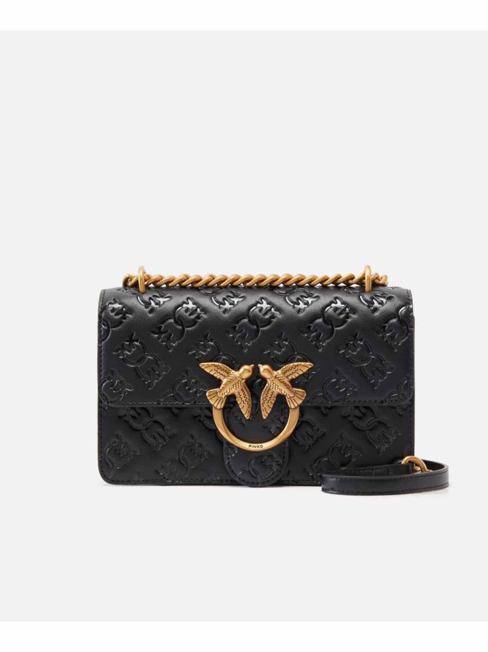 PINKO Mini borsa a tracolla Love Bag con logo imprimè 100074 A1YB Z99Q