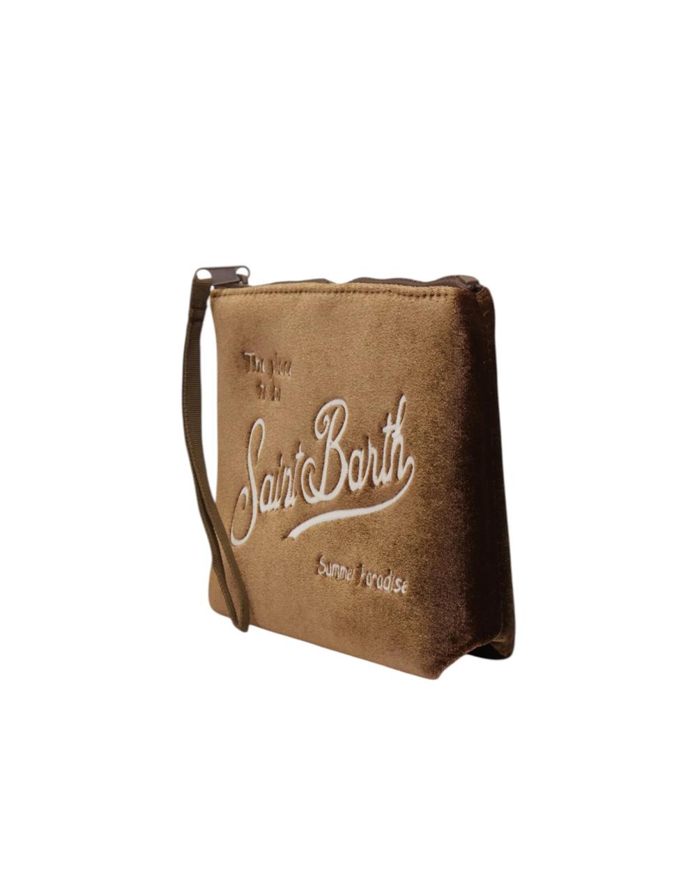 MC2 SAINT BARTH Pochette MC2 SAINT BARTH unisex Aline Velvet ALI001409244L Marrone ALI001409244L 1910