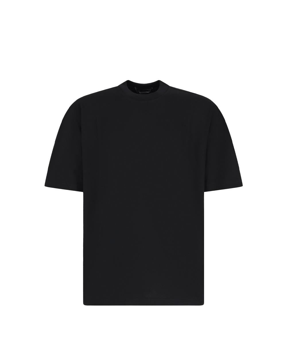 DANIELE ALESSANDRINI T-shirt Daniele Alessandrini uomo T100 Nera vestibilità regolare cotone girocollo maniche corte T100 101